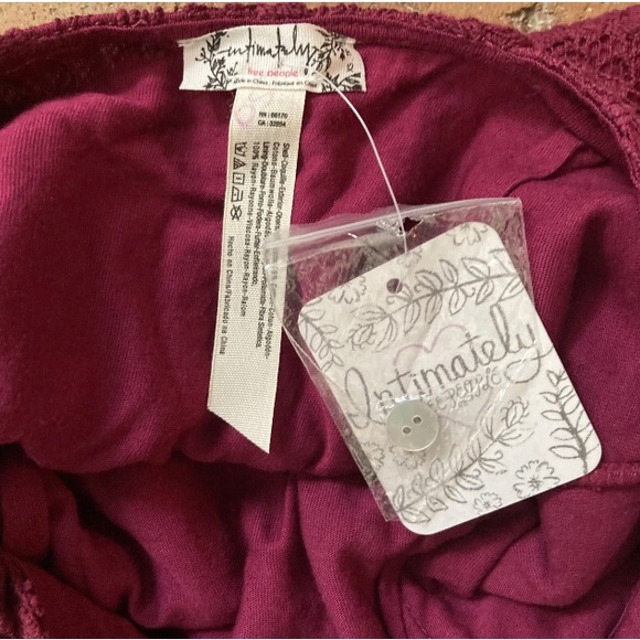 Intimately Free People Daydream Lace Magenta Fuchsia Mini Bodycon Dress NWT  XS - Picture 14 of 16